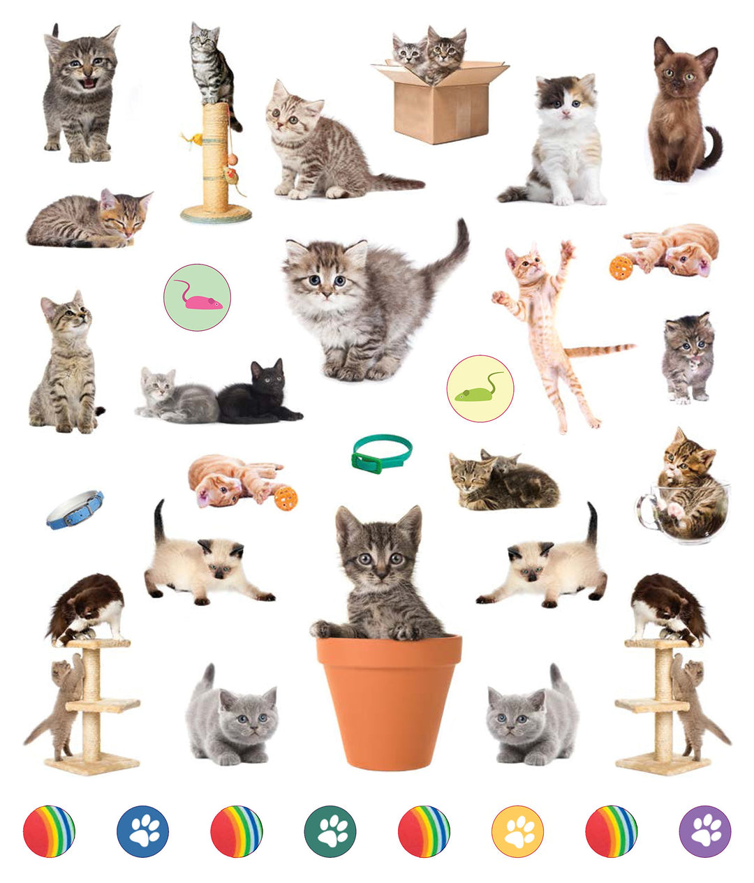Eyelike Stickers: Kittens - Just Fabulous Palm Springs
