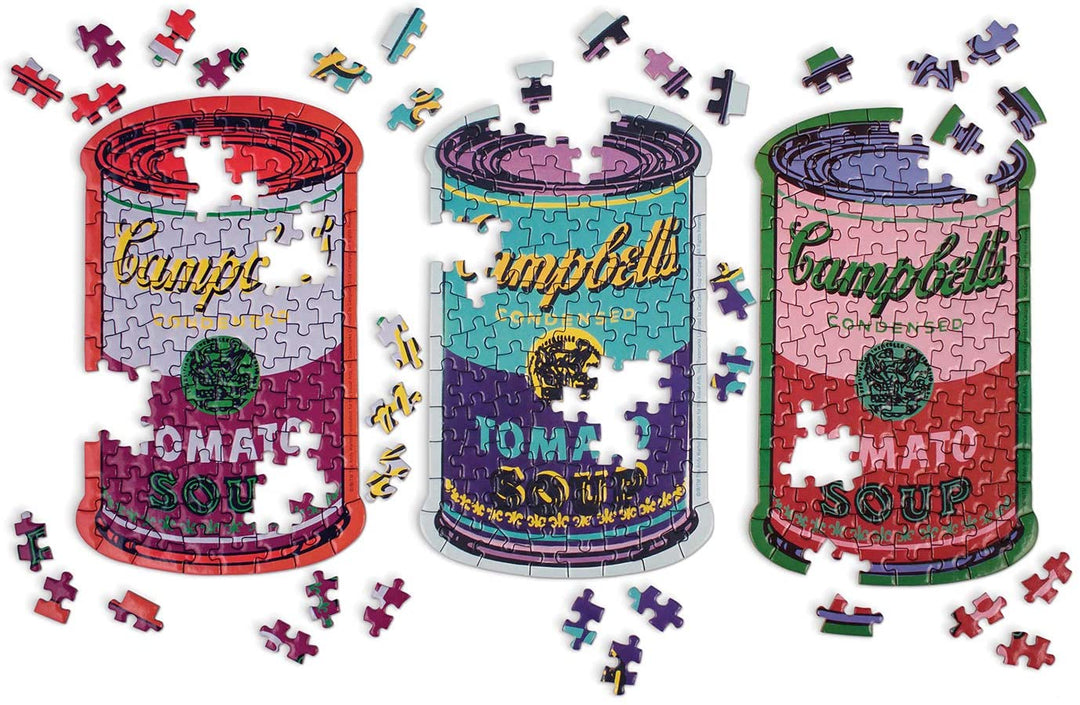Andy Warhol: Soup Cans Set of 3 Shaped Puzzles