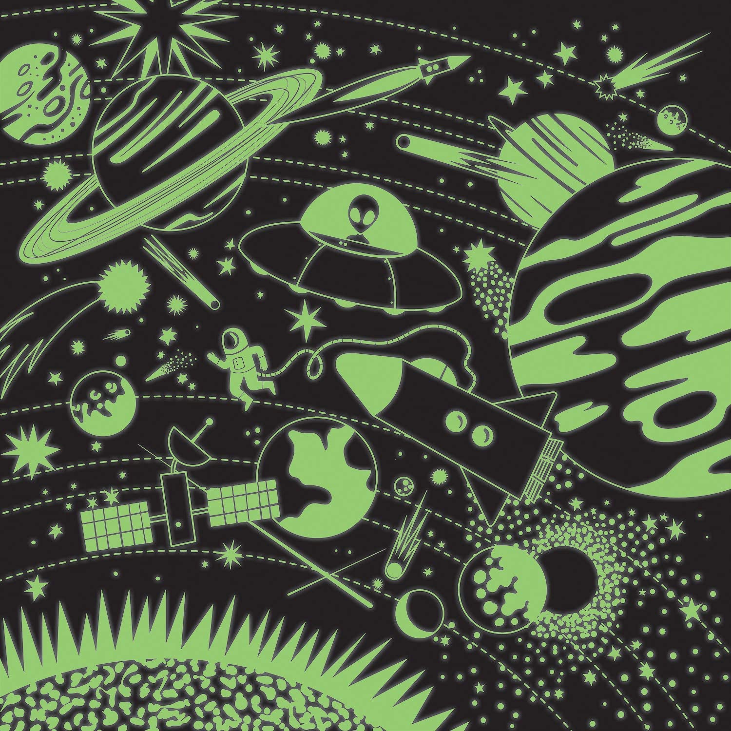 Space Glow In The Dark - 500 Piece Puzzle - Just Fabulous Palm Springs