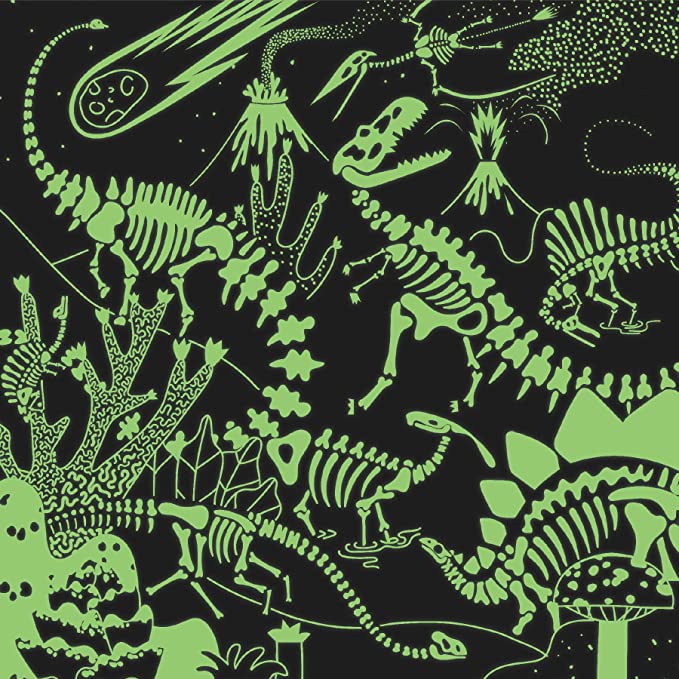 Dinosaurs Illuminated 500 Piece Glow in the Dark Family Puzzle - Just Fabulous Palm Springs