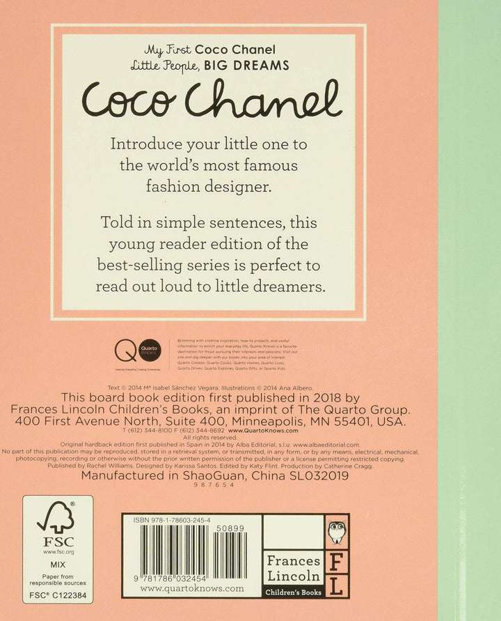 Little People, BIG DREAMS: My First Coco Chanel Board Book