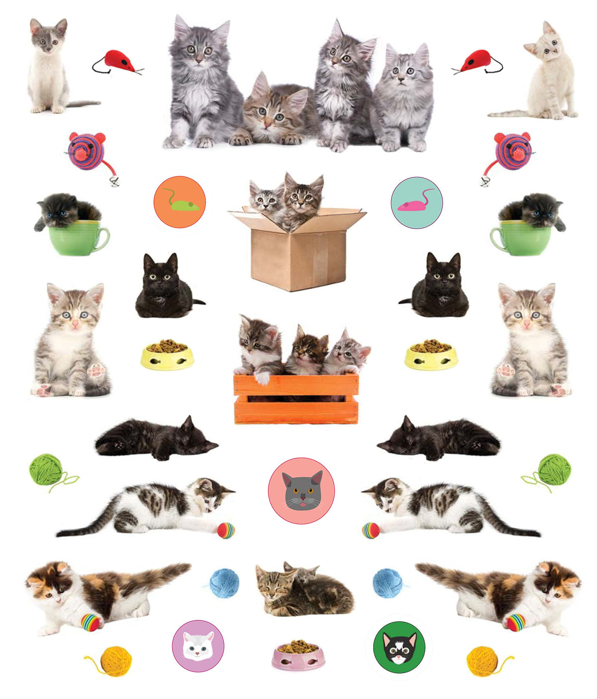 Eyelike Stickers: Kittens - Just Fabulous Palm Springs
