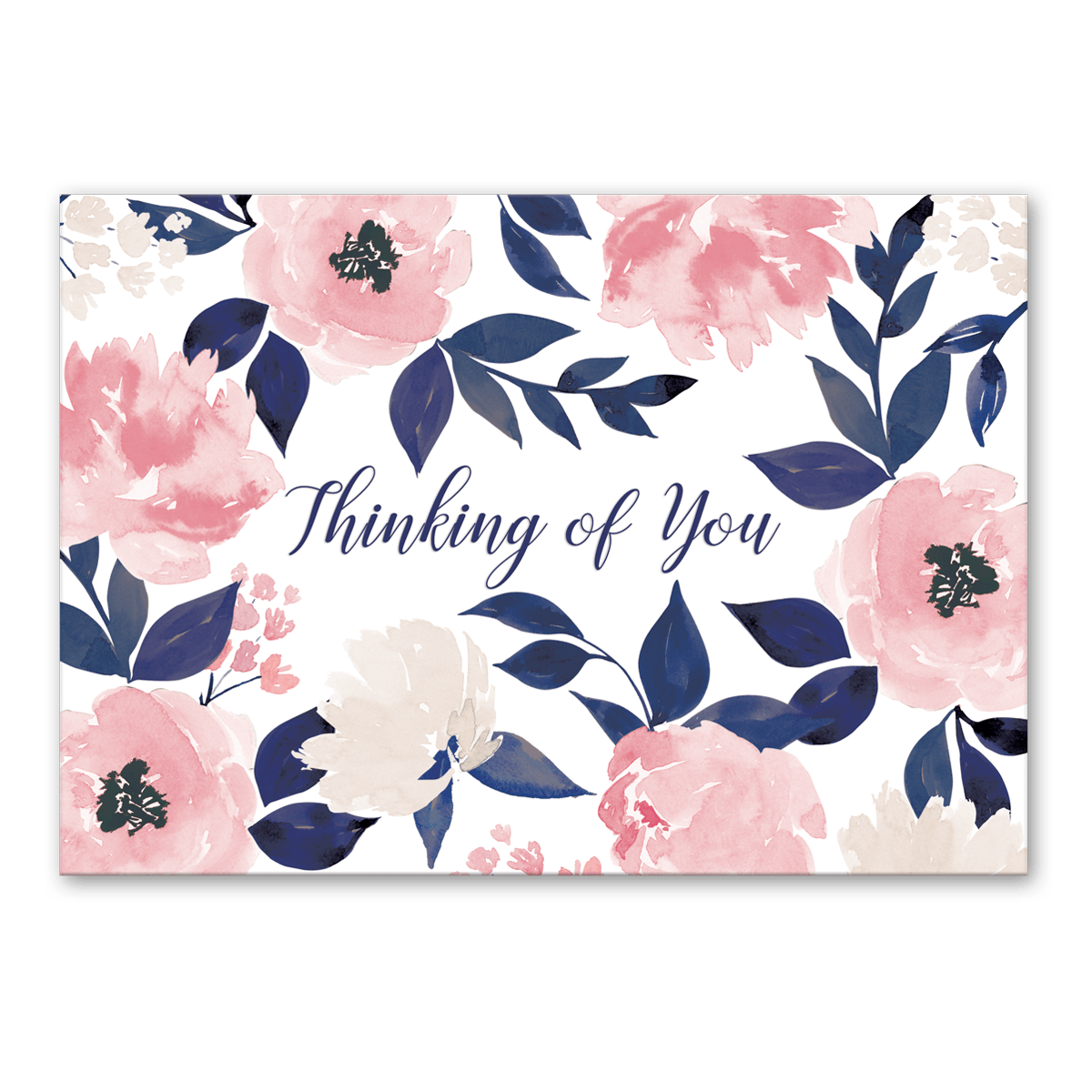 Indigo Leaf Sympathy Greeting Card - Just Fabulous Palm Springs