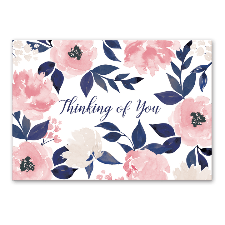 Indigo Leaf Sympathy Greeting Card