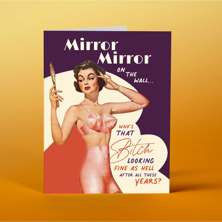 Mirror Mirror Birthday Card