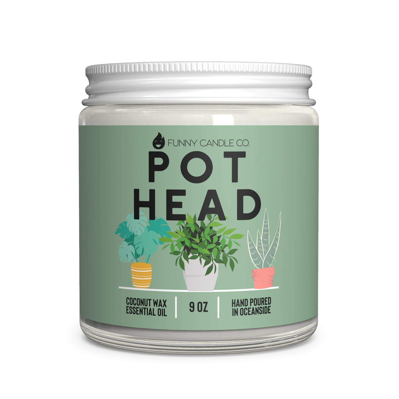 Pot head Candle - 9 oz
