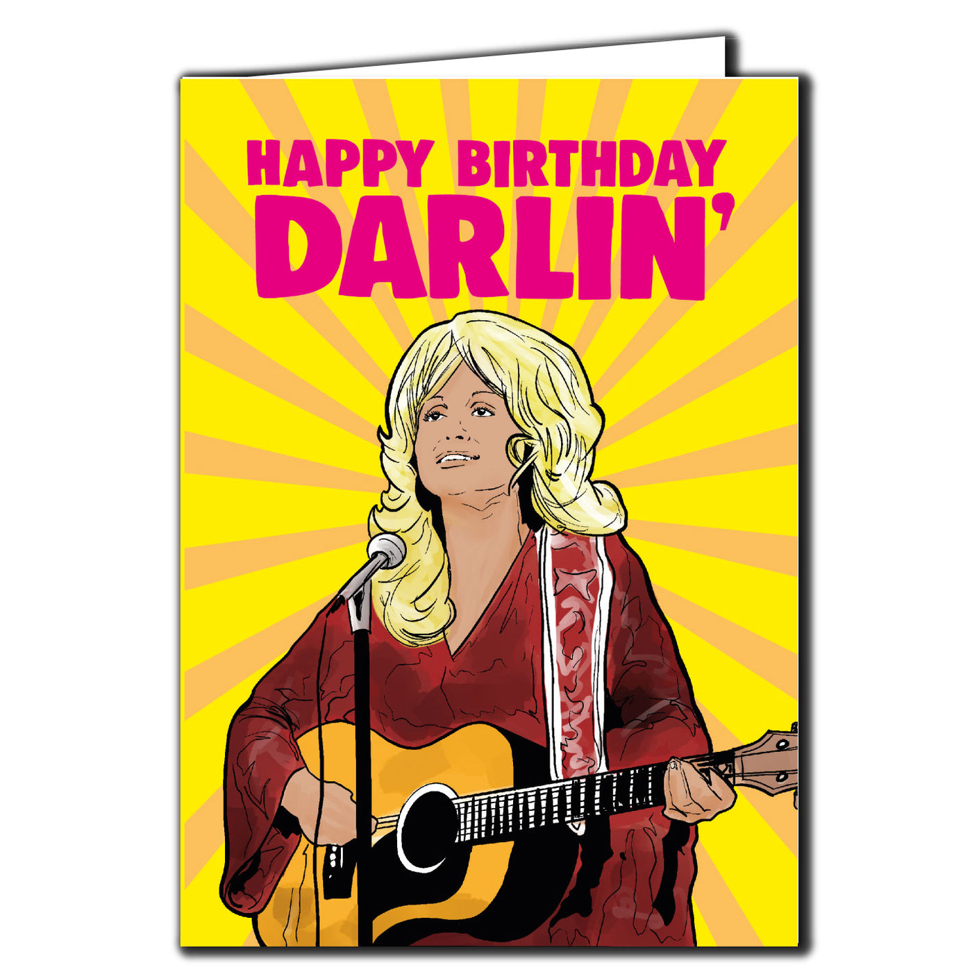 Dolly Parton Darlin Birthday Card