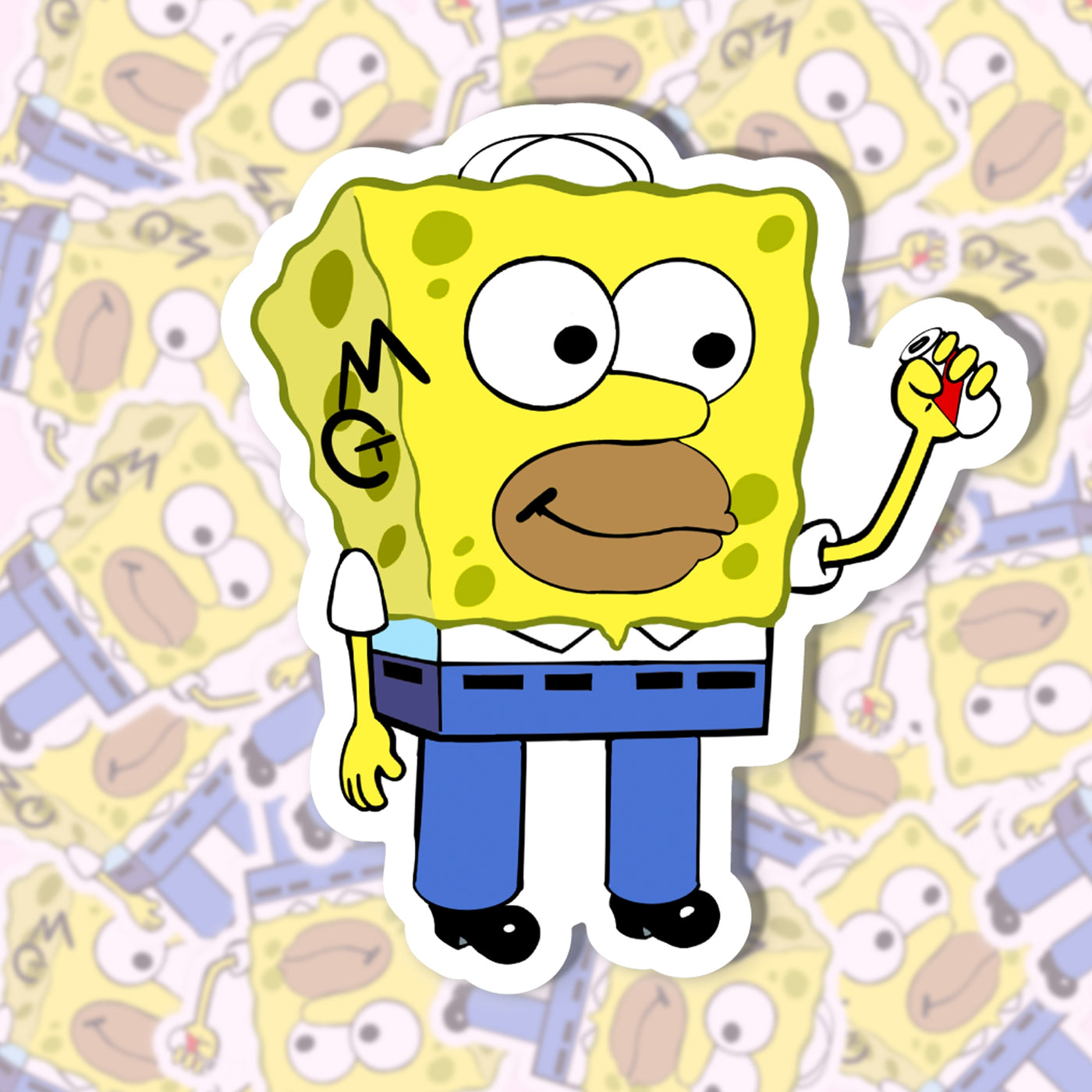 Homer Squarepants Sticker