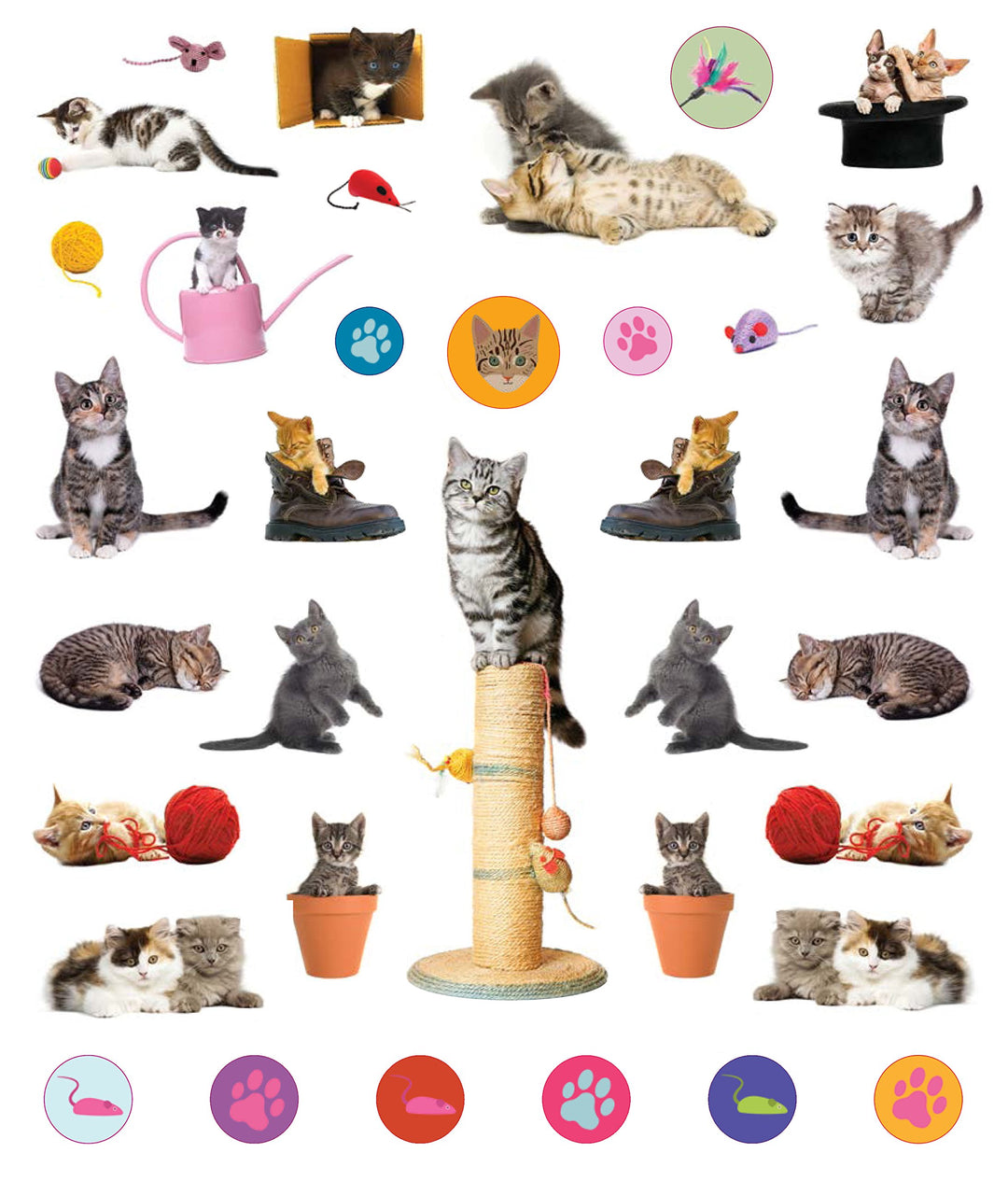 Eyelike Stickers: Kittens - Just Fabulous Palm Springs