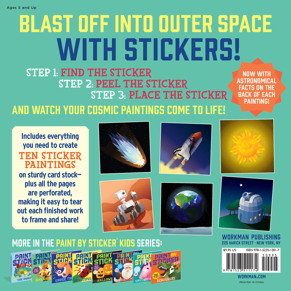 Paint By Sticker Kids: Outer Space - Just Fabulous Palm Springs