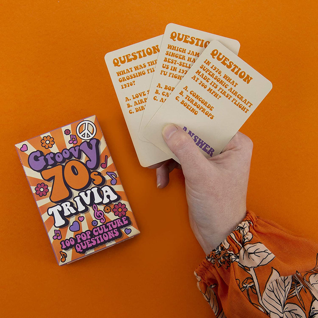 Groovy 70s Trivia Cards