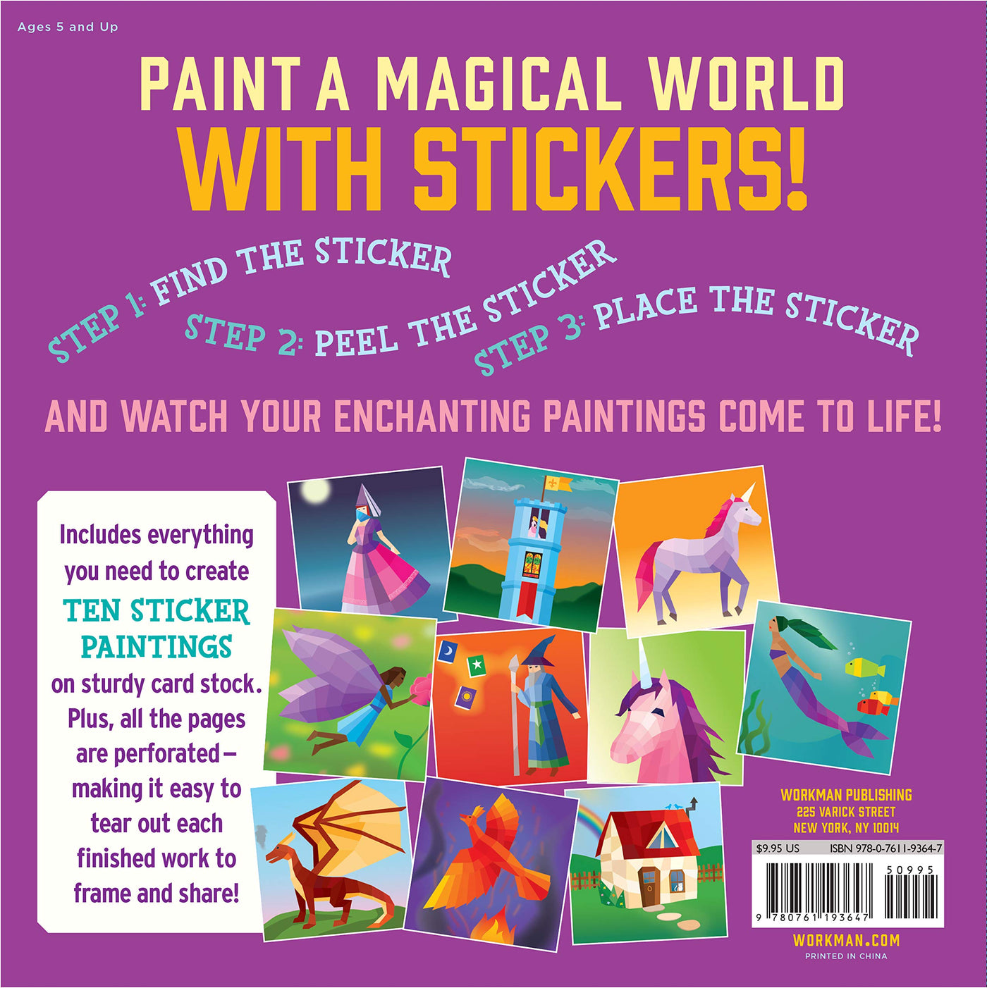 Paint By Sticker Kids: Unicorns and Magic - Just Fabulous Palm Springs