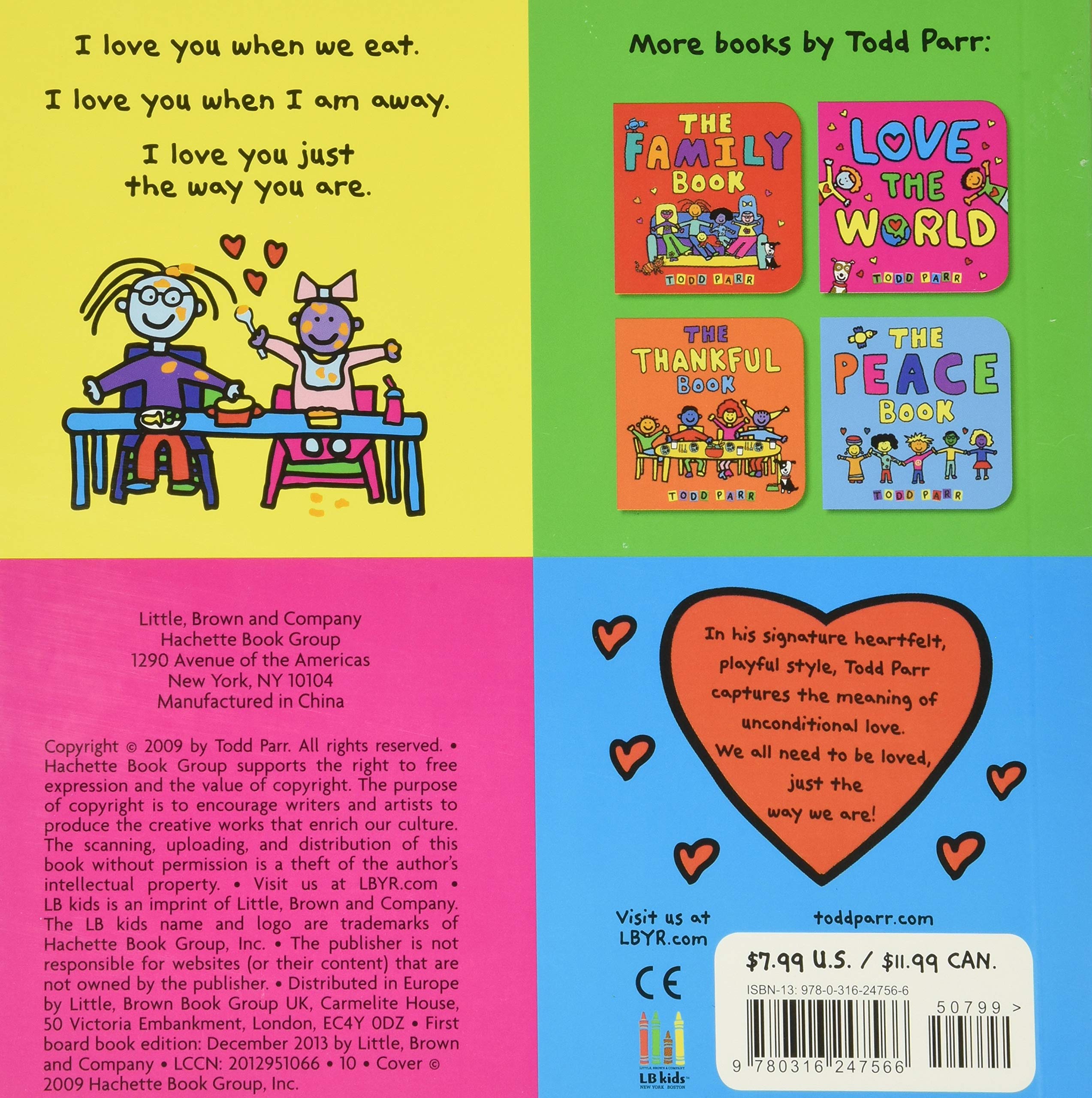 Todd Parr: The I Love You Board Book - Just Fabulous Palm Springs