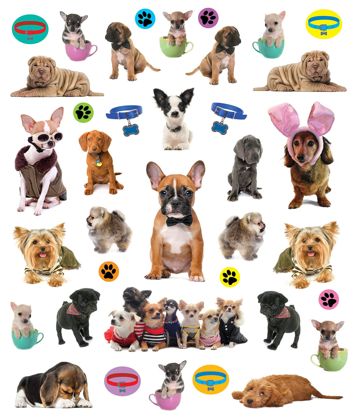 Eyelike Stickers: Puppies - Just Fabulous Palm Springs