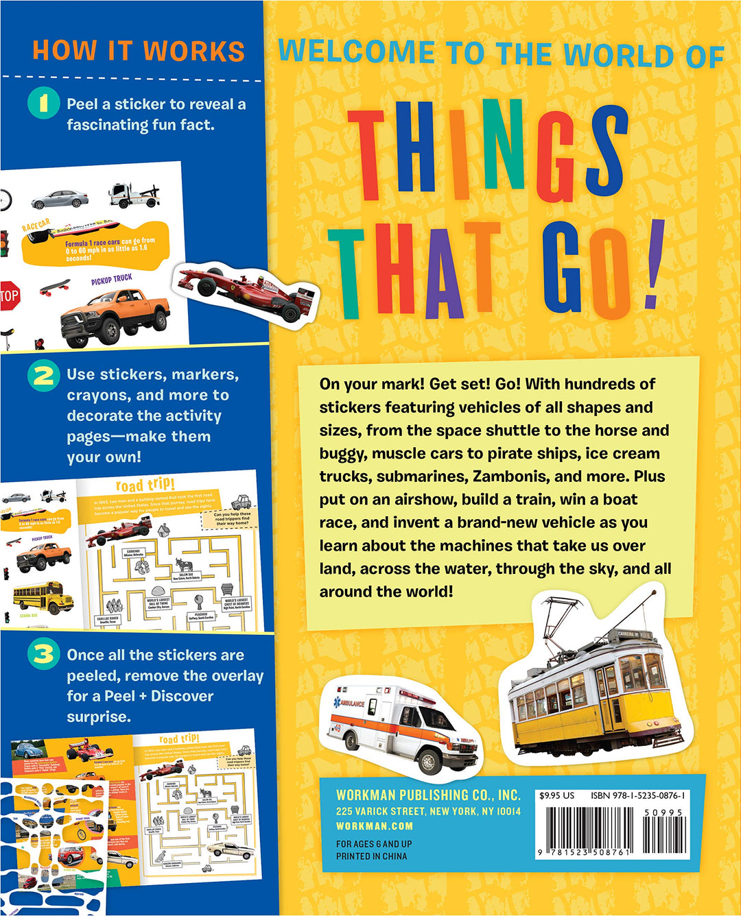 Peel + Discover: Cars Trucks Trains