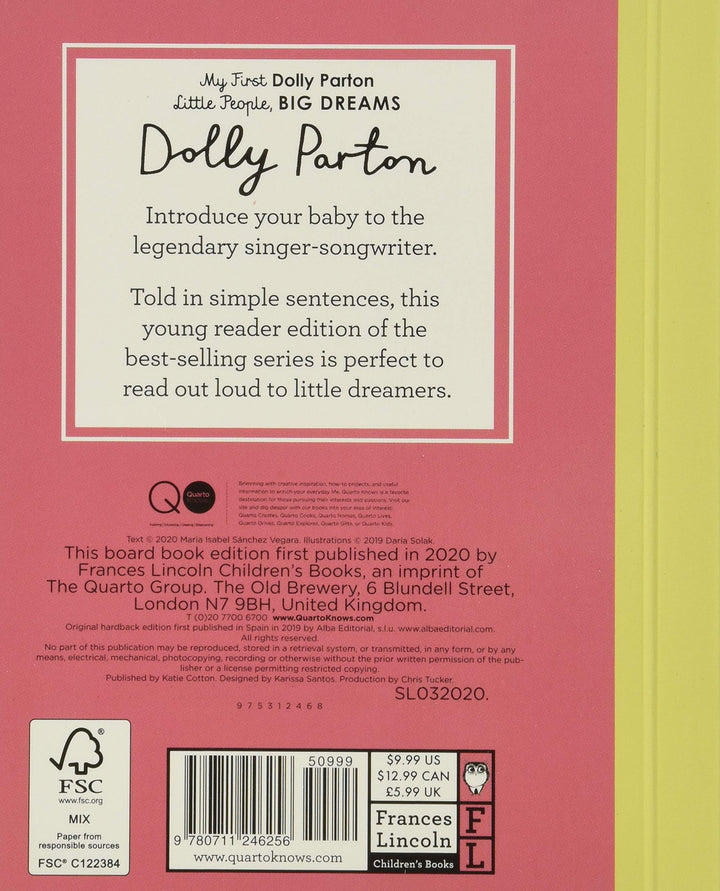 Little People, BIG DREAMS: My First Dolly Parton Board Book