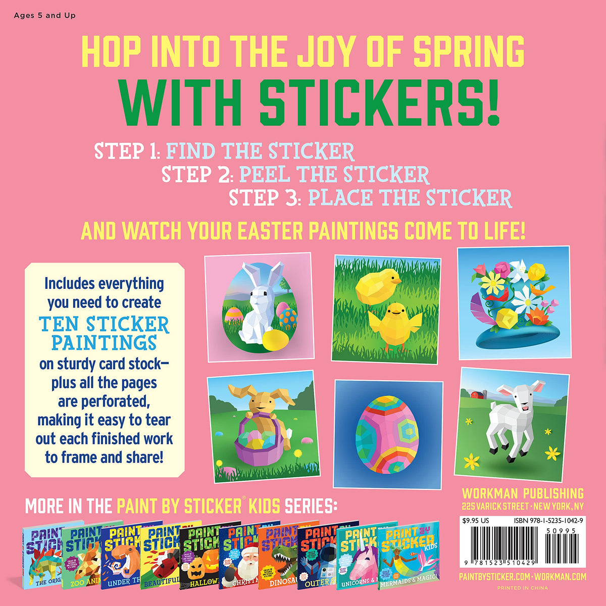 Paint By Sticker Kids: Easter - Just Fabulous Palm Springs