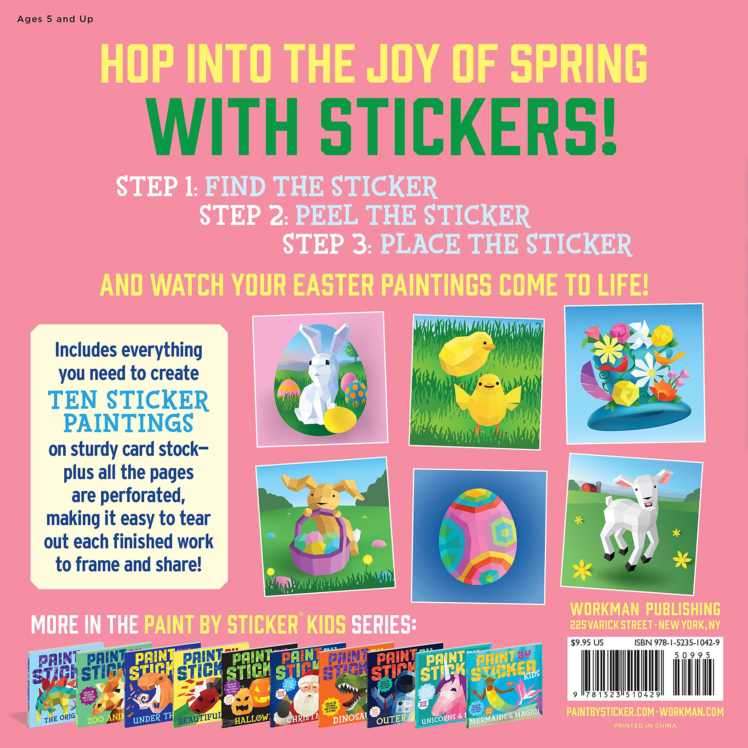 Paint By Sticker Kids: Easter - Just Fabulous Palm Springs