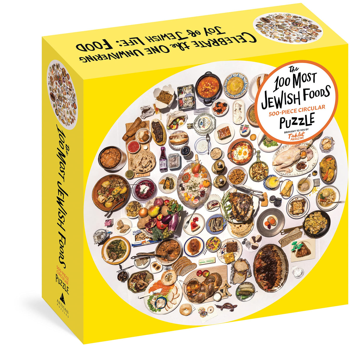 100 Most Jewish Foods - 500 Piece Puzzle - Just Fabulous Palm Springs