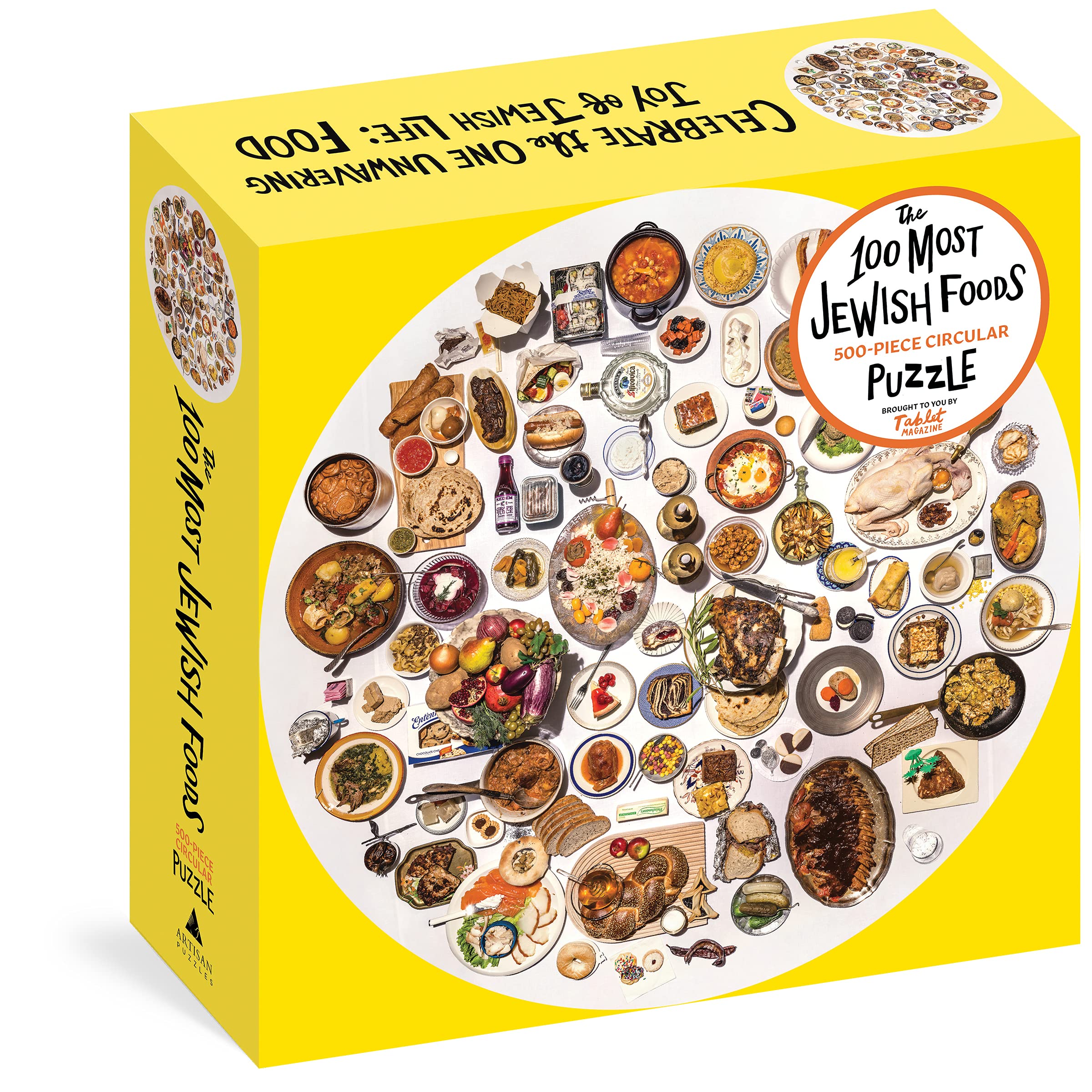 100 Most Jewish Foods - 500 Piece Puzzle - Just Fabulous Palm Springs
