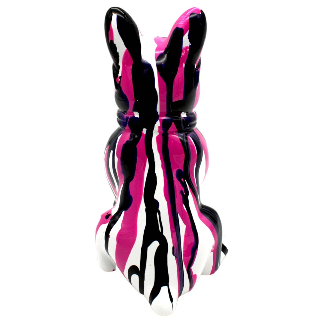 Pink Graffiti French Bulldog With Glasses - 8" Tall