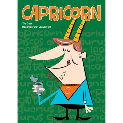 Capricorn The Goat greeting card