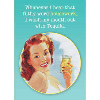 Housework greeting card