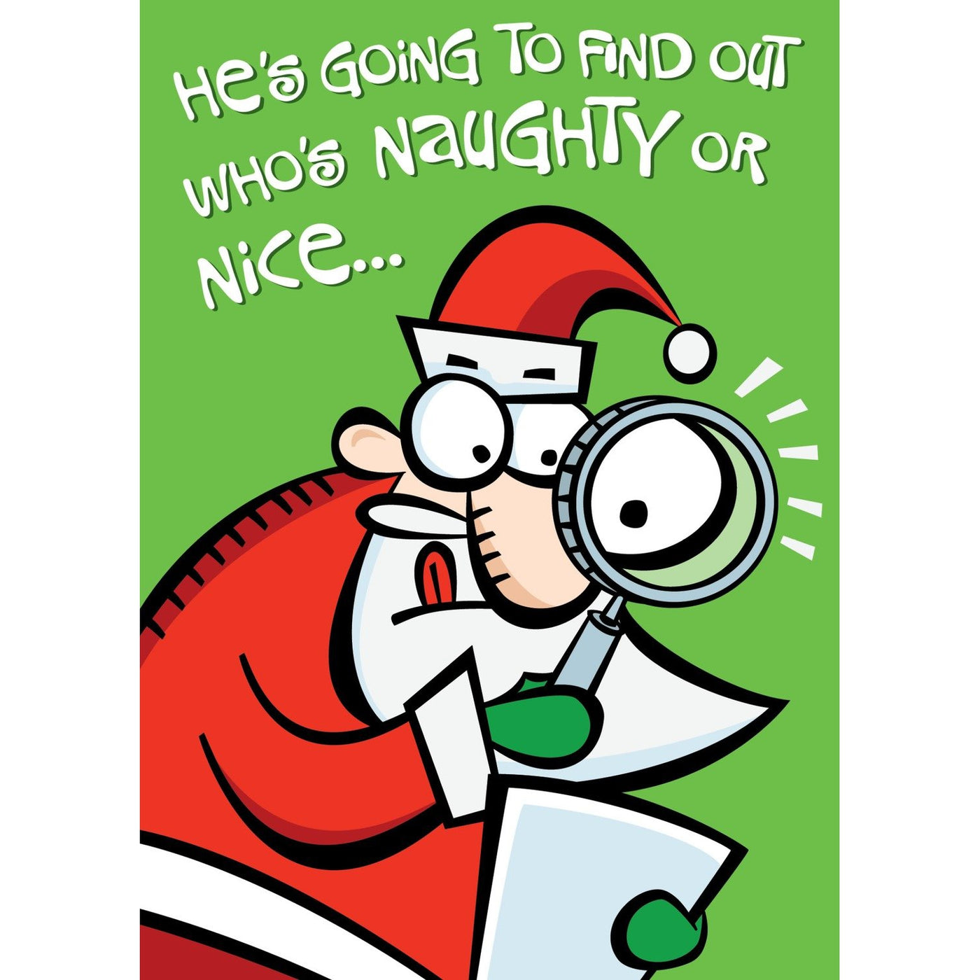 Who's Naughty Or Nice Holiday Card