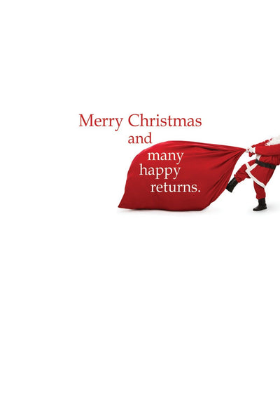 Santa Came Down The Chimney Holiday Card