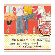 Wine greeting card