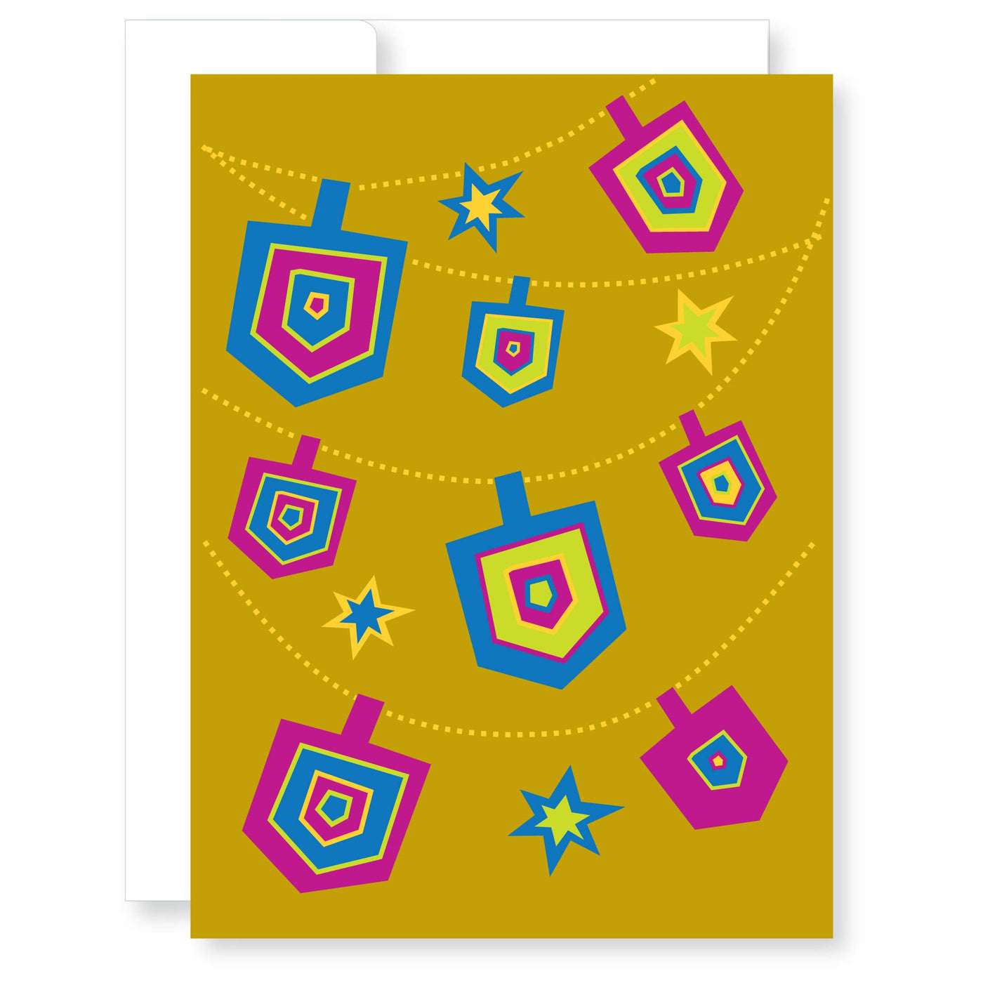 Geometric Dreidel Holiday Card