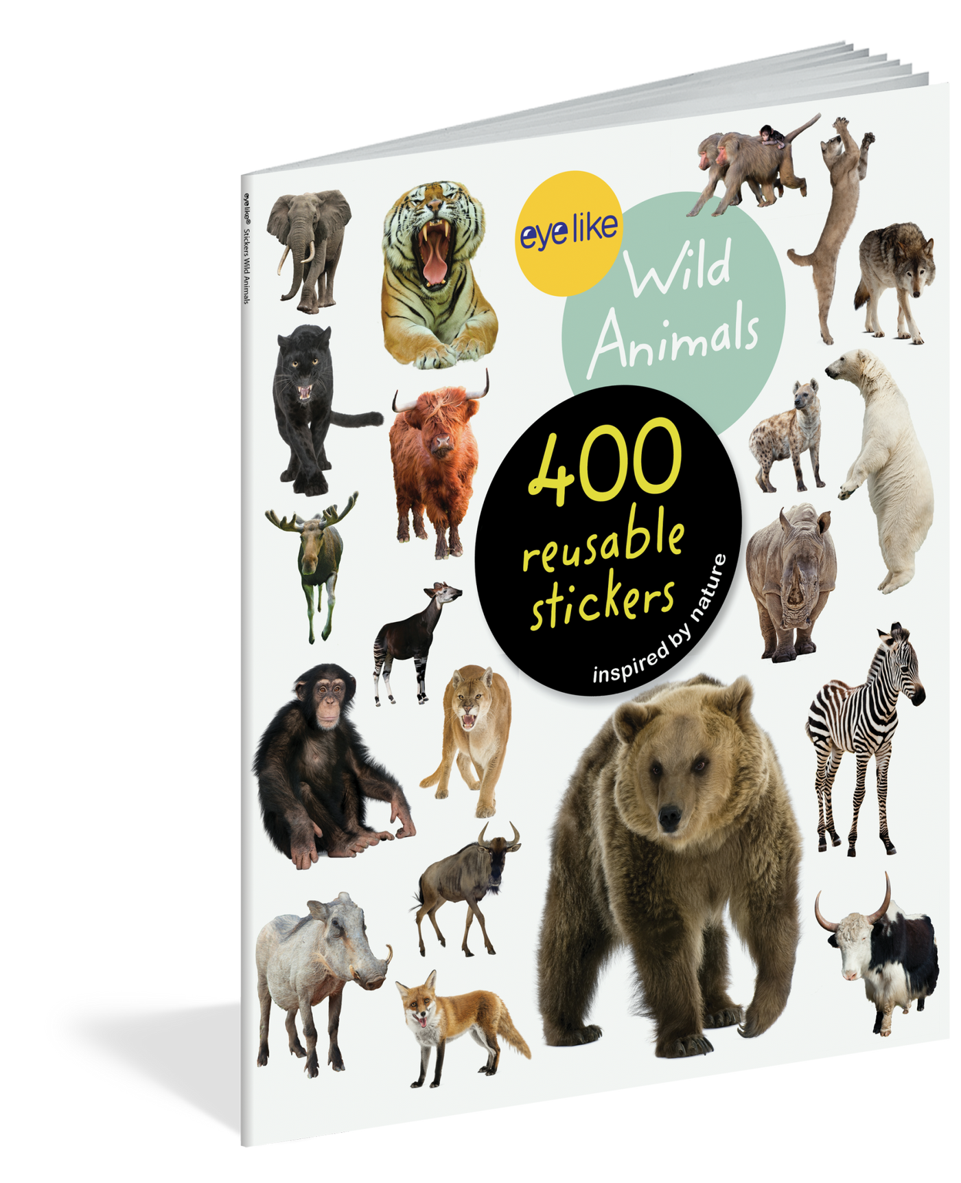 Eyelike Stickers: Wild Animals activity book