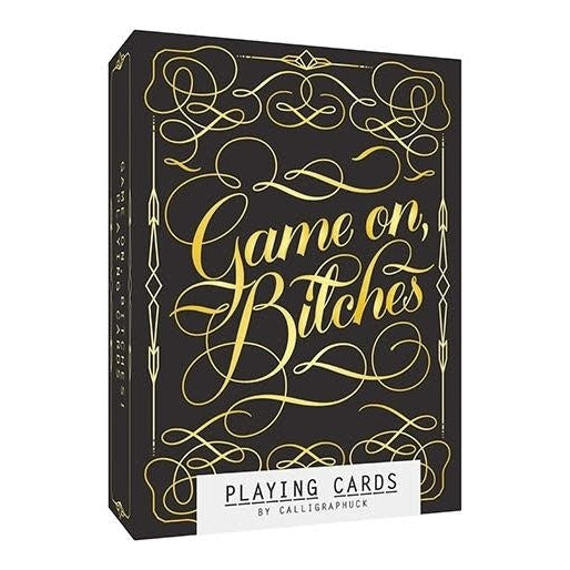 Game On Bitches Playing Cards playing cards