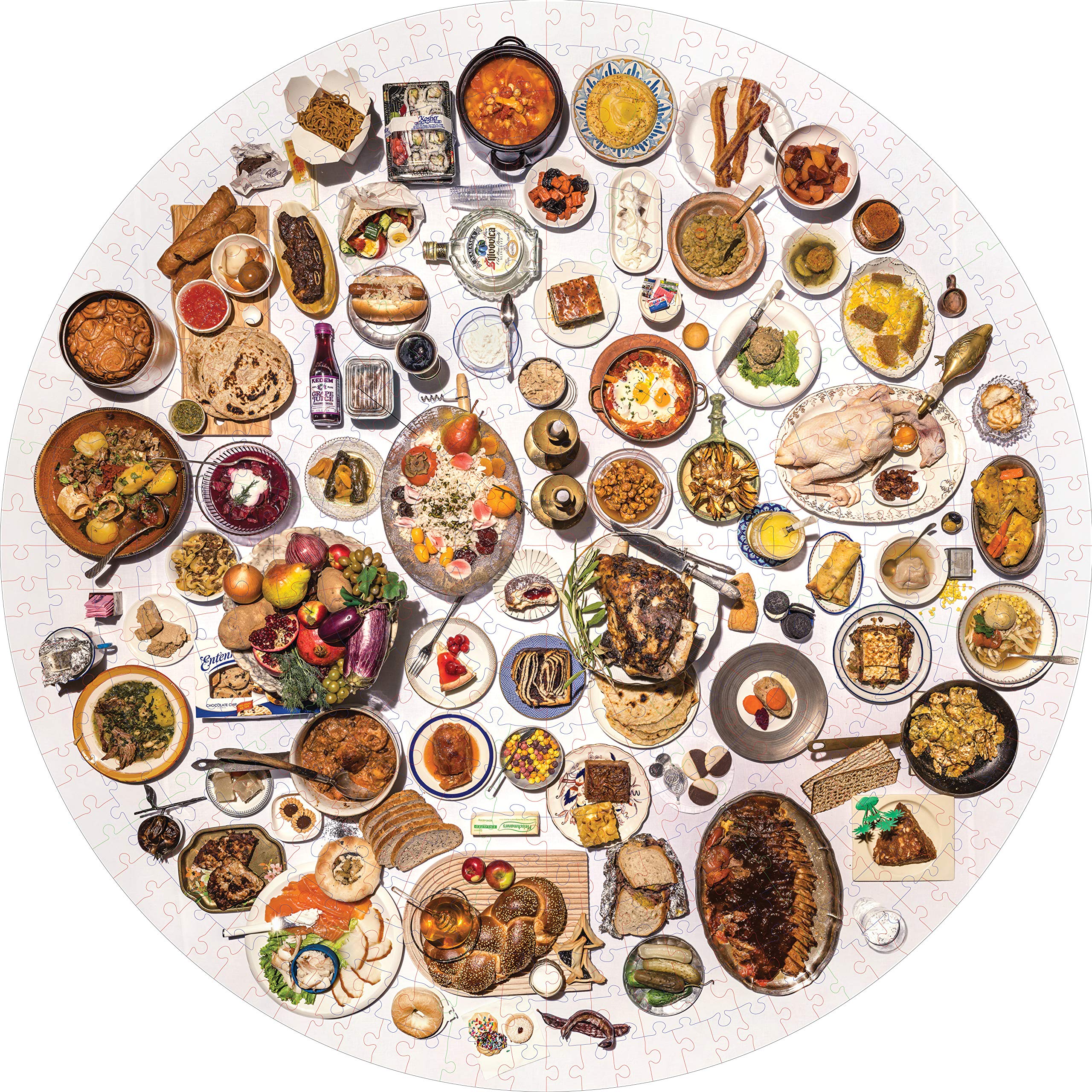 100 Most Jewish Foods - 500 Piece Puzzle - Just Fabulous Palm Springs