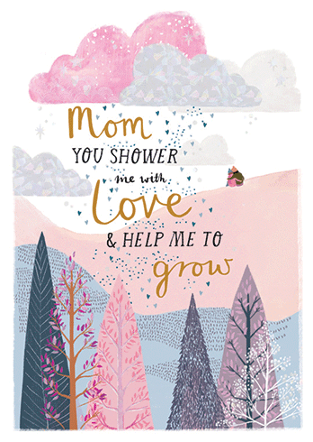 Mom Shower Mother's Day Greeting Card