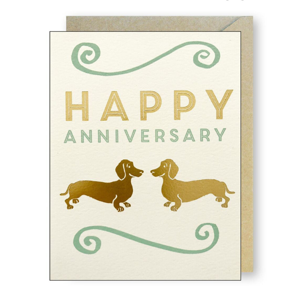 Dachshunds Anniversary Greeting Card