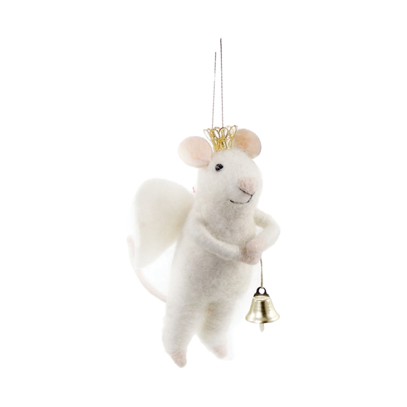 Merry X-mas Mr. Mouse Ornament - Angel