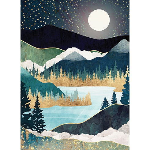 Star Lake Birthday Card