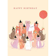 Cat Party Birthday Card - Just Fabulous Palm Springs