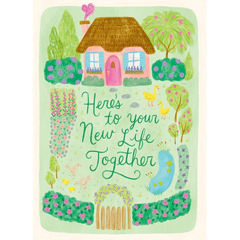Cottage Love New Home Greeting Card