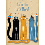 Cats In Party Hats Birthday Card - Just Fabulous Palm Springs