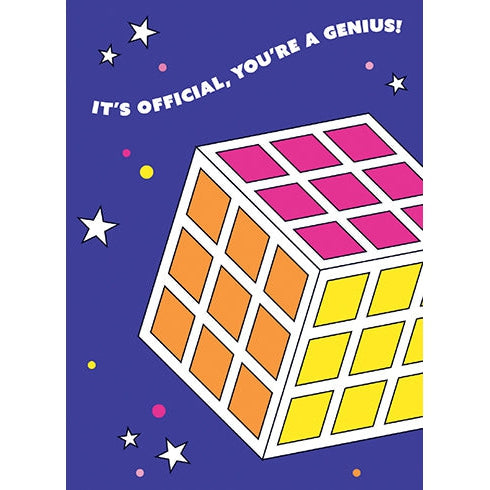 Rubix Cube Congratulations Greeting Card