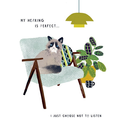 Hearing Is Perfect Birthday Card