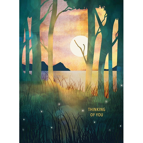 Autumn Evening Thinking Of You Greeting Card - Just Fabulous Palm Springs