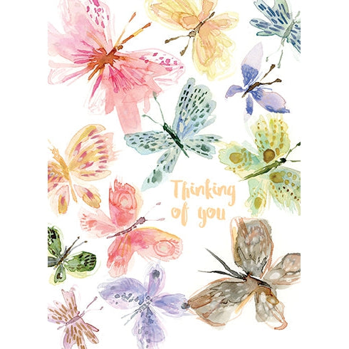 Butterflies Thinking Of You Greeting Card
