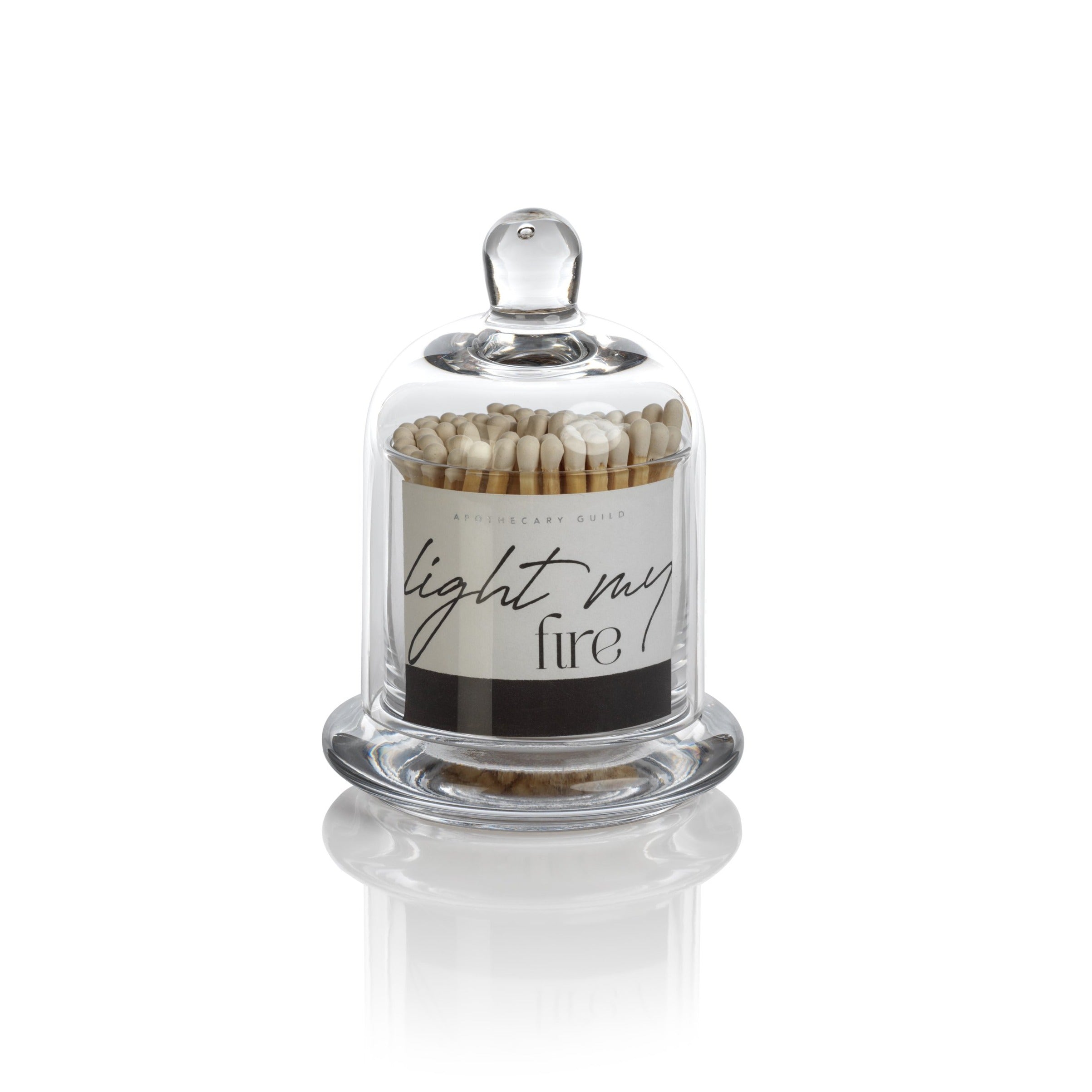 Light My Fire White Tip Match Set In Apothecary Jar - Just Fabulous Palm Springs