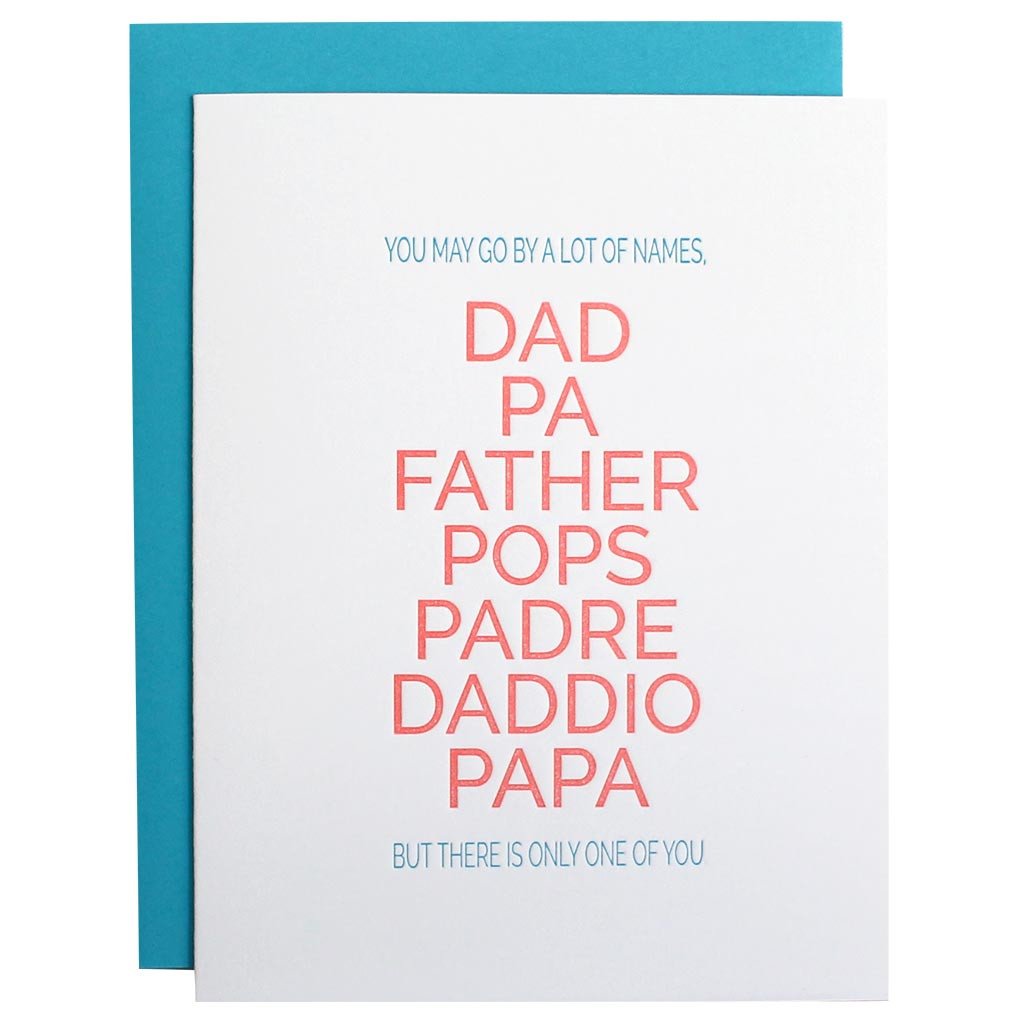 Father By Many Names-Greeting Card