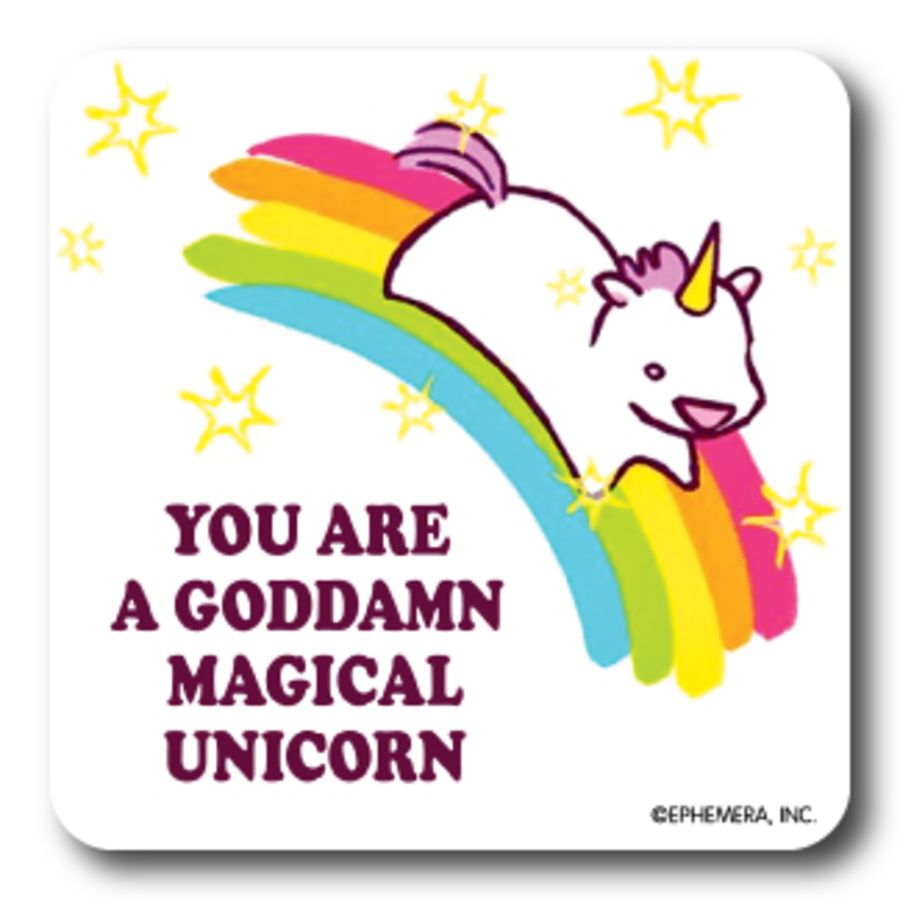 Goddamn Magical Unicorn Coaster