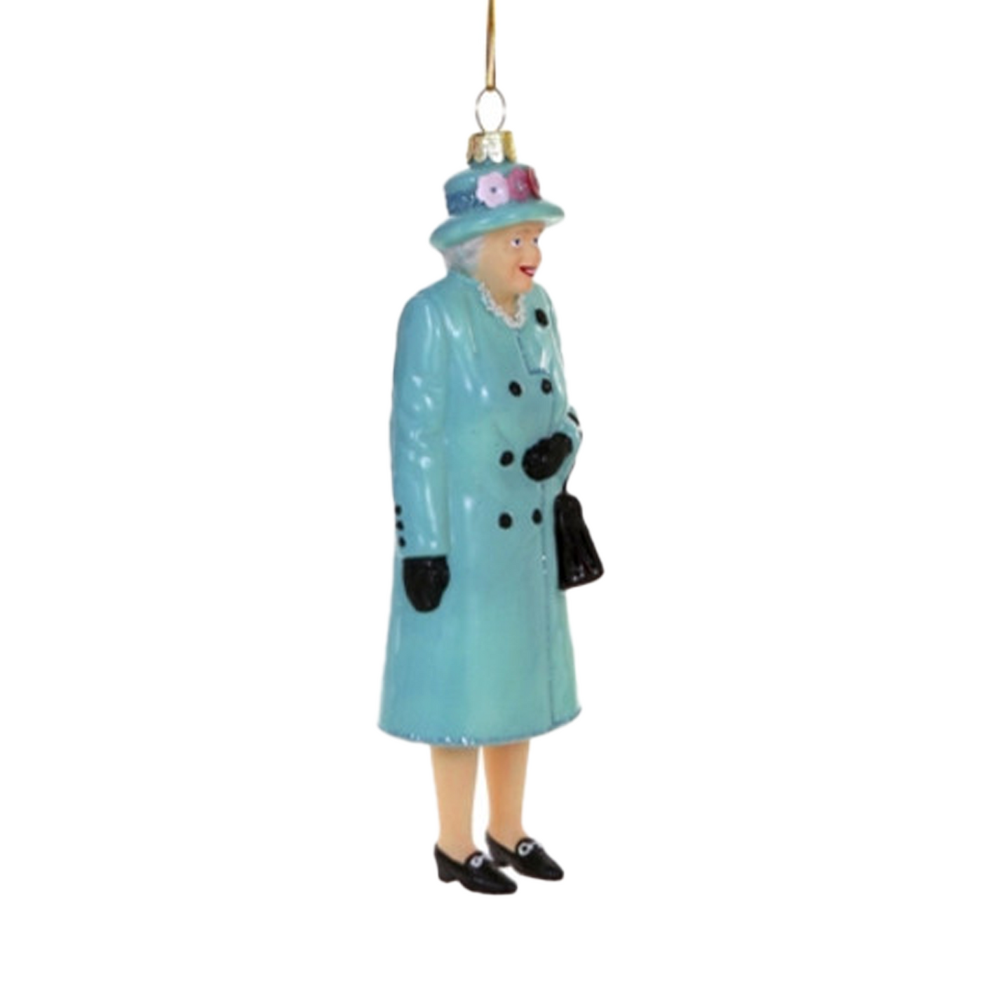 Queen Elizabeth II Ornament - Blue