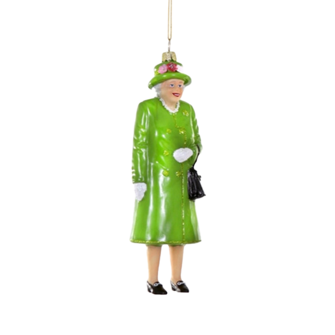 Queen Elizabeth II Ornament - Green